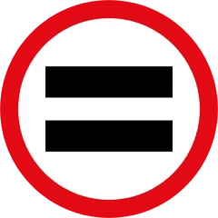 Prohibition sign